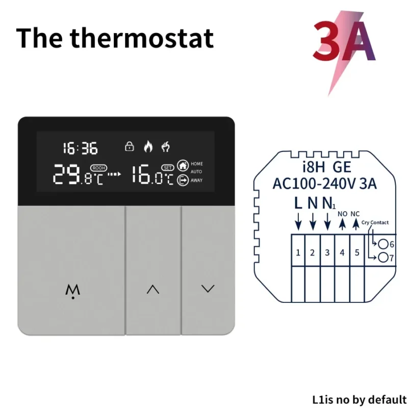 WiFi Smart Thermostat APP Remote Alexa Alice Home Temperature Controller 11V 220V Electric Heating Smart Life