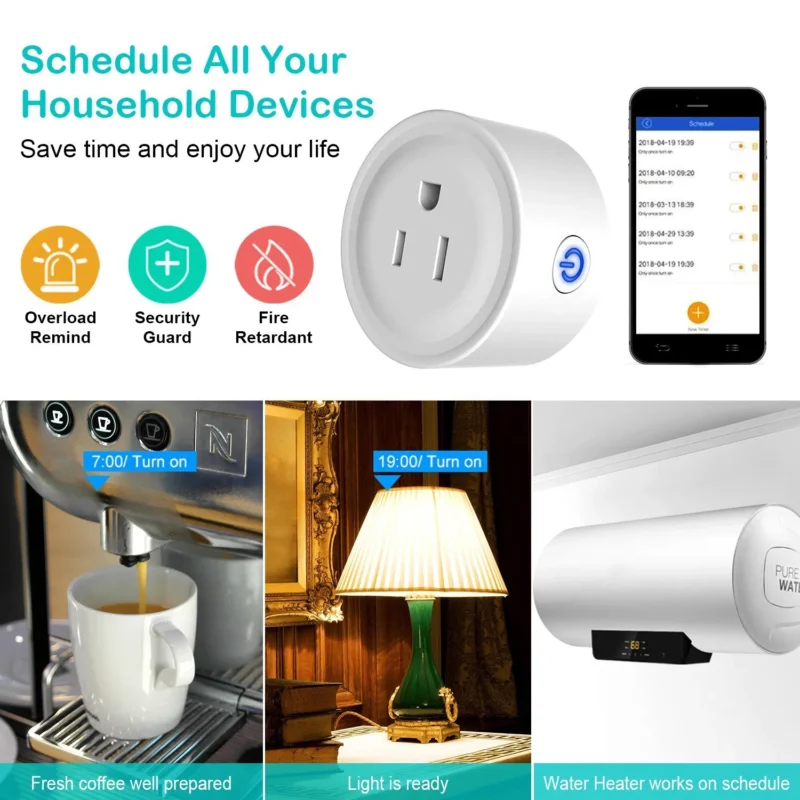 WiFi Smart Plug Outlet Wireless Smart Socket APP Remote Voice Control Timer Alexa Google US - Image 2